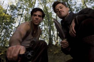 Inglourious Basterds Roth Pitt close up