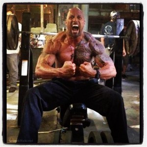 Dwayne Johnson weights