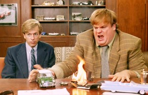 Tommy Boy Spade Farley Desk Fire