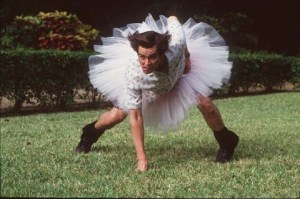 Ace Ventura Carrey Tutu football